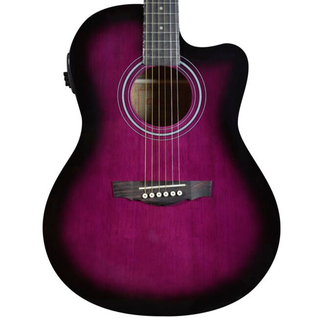 Guitarra Electroacústica con Cuerdas de Metal ”SAC-10E” | Clevan