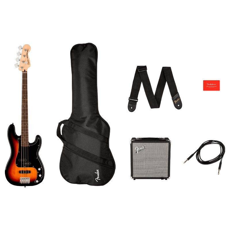 Pack Squier Affinity Precision Bass PJ Sunburst