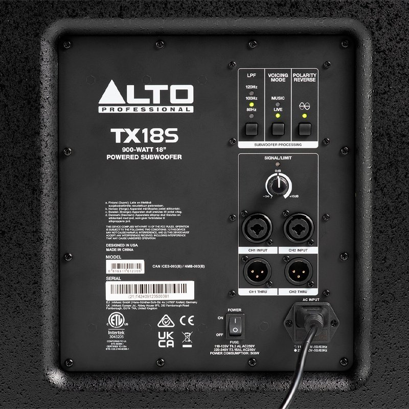 Subwoofer Activo Alto Professional TX18S