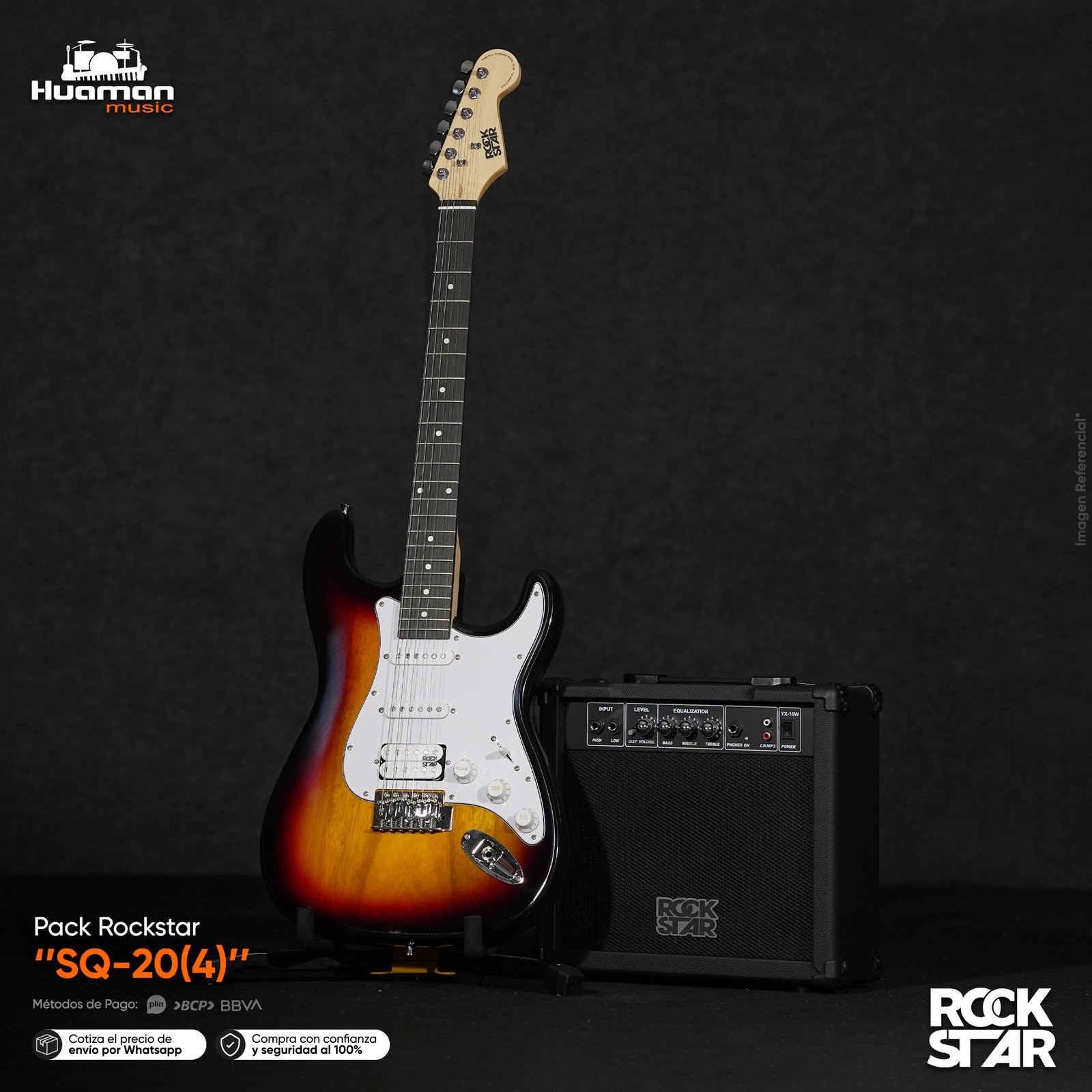 PACK ROCKSTAR 15W SUNBURST 2