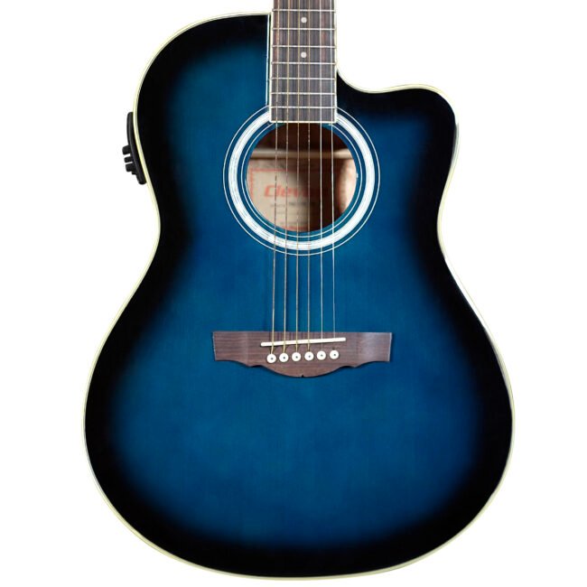 Guitarra Electroacústica con Cuerdas de Metal ”SAC-20E” | Clevan