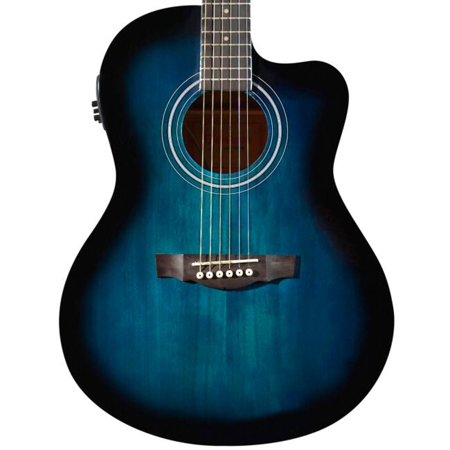 Guitarra Electroacústica con Cuerdas de Metal ”SAC-10E” | Clevan